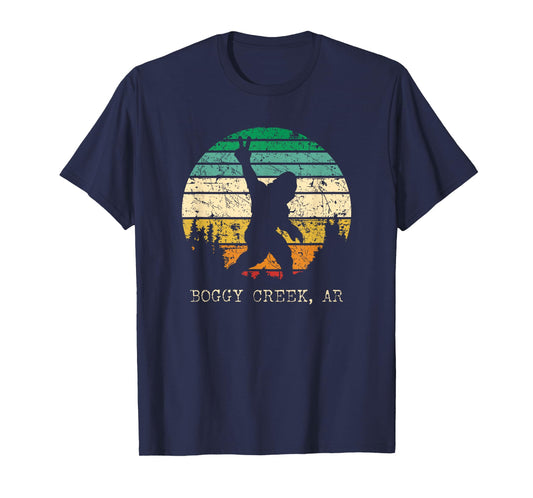 Boggy Creek AR USA Sasquatch Peace Sign Bigfoot Design T-Shirt