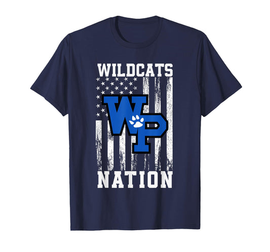 White Plains Wildcats Logo Nation HS T-Shirt