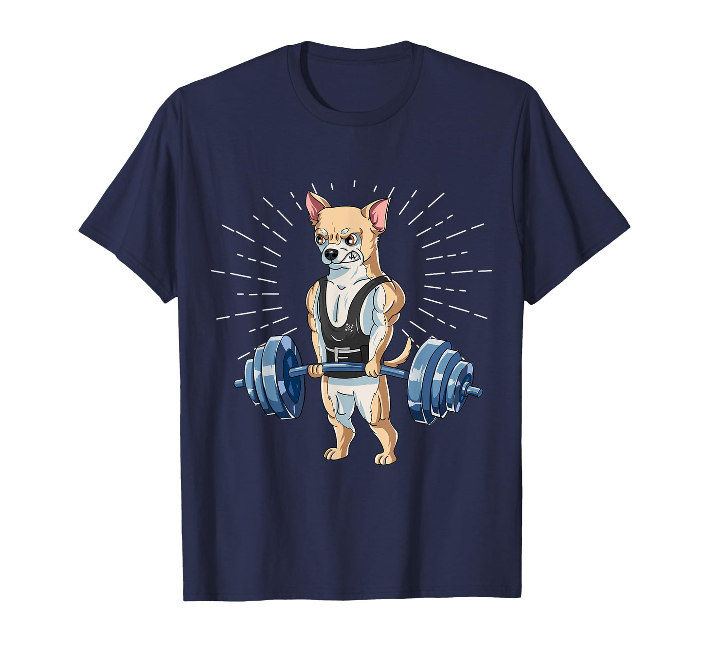 Chihuahua Deadlift Fitness Gym Weightlifting T-Shirt