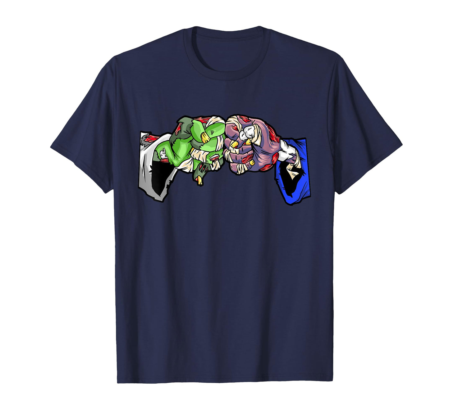 Jiu Jitsu Gift MMA Zombie Fist Bump Roll Halloween BJJ T-Shirt