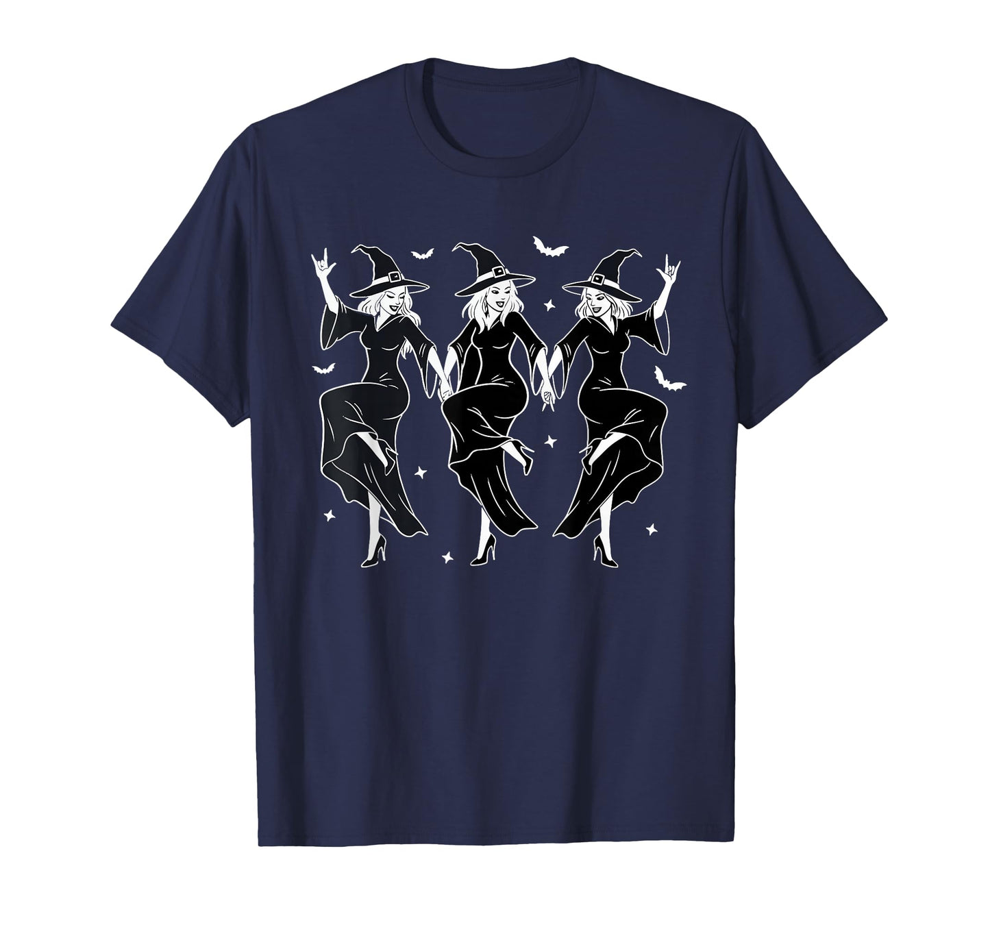 Twins Halloween Matching Witch Funny Dancing Witches T-Shirt