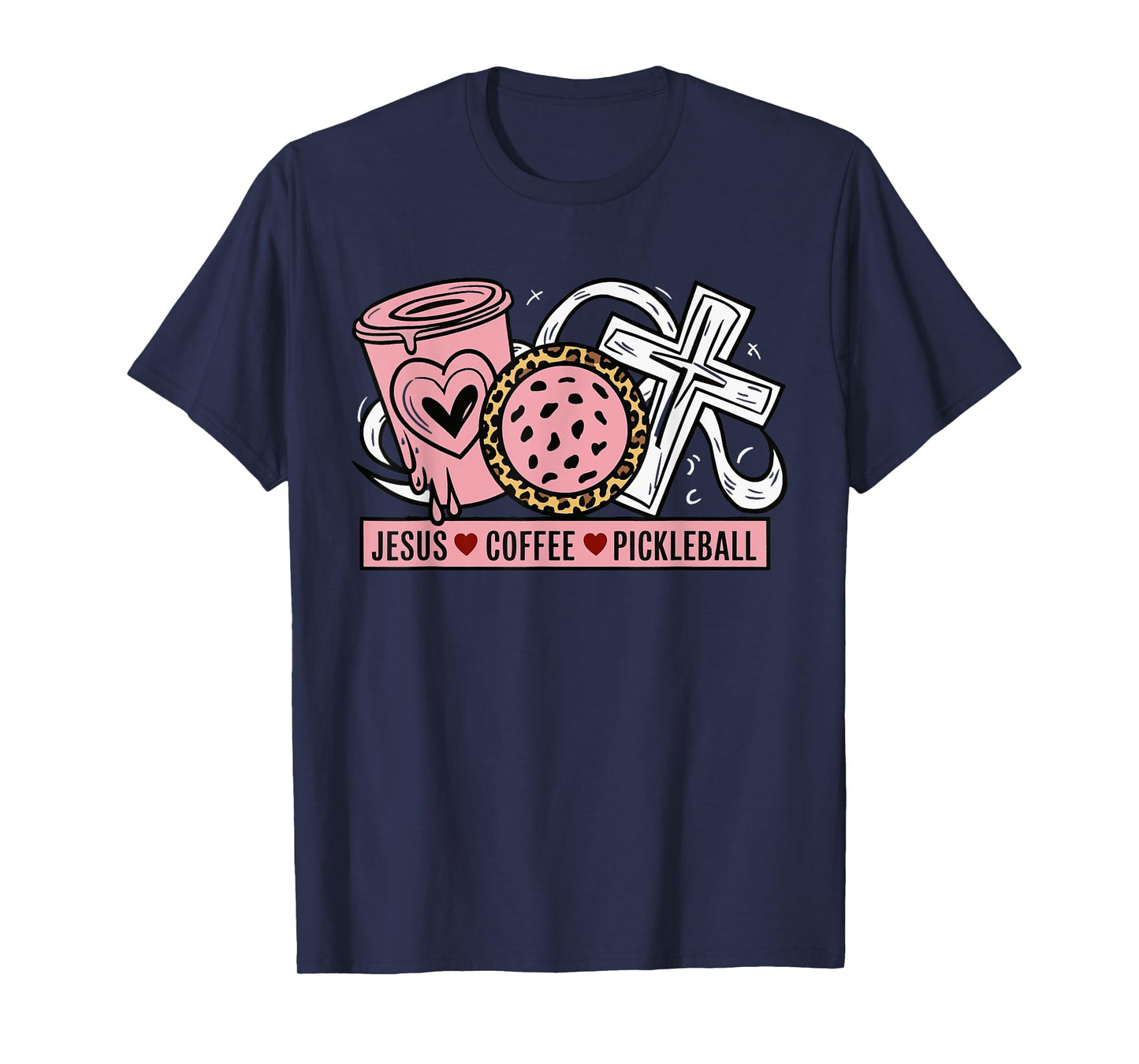Jesus Coffee Pickleball T-Shirt