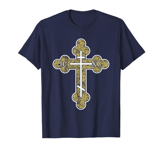 IC XC NIKA Cross Christogram Orthodox Eastern Christian T-Shirt