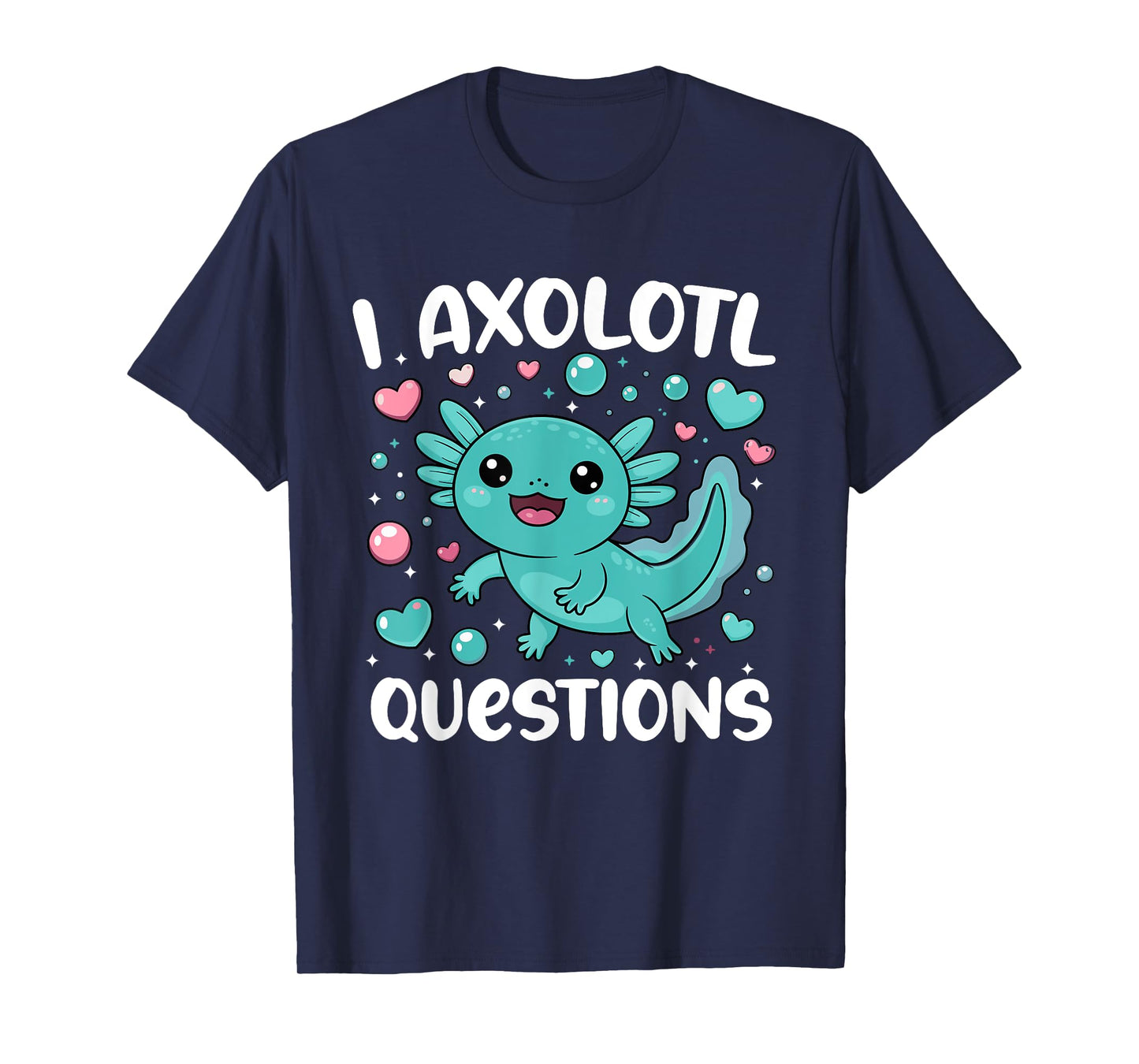 Funny Kids I Axolotl Questions Graphic axolotl Boys T-Shirt