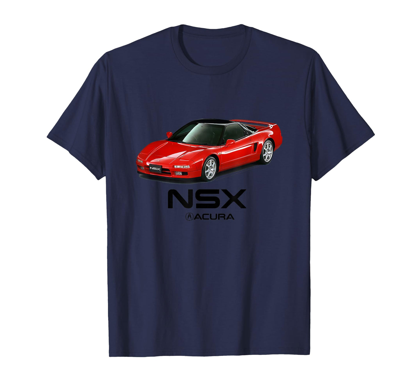 Honda NSX Classic Red Sports Car T-Shirt