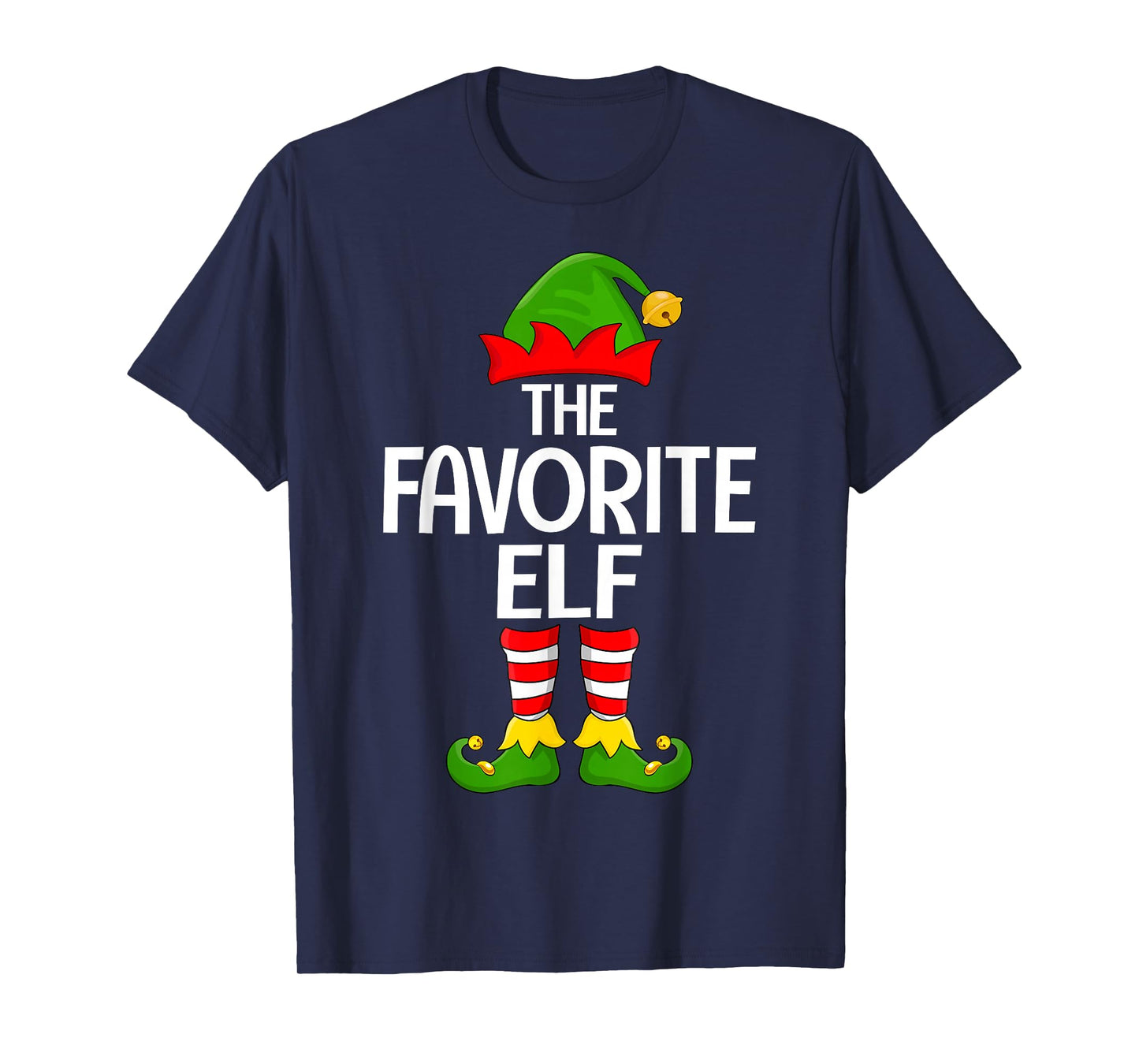 Favorite Elf Xmas Matching Family Elf Squad Christmas T-Shirt