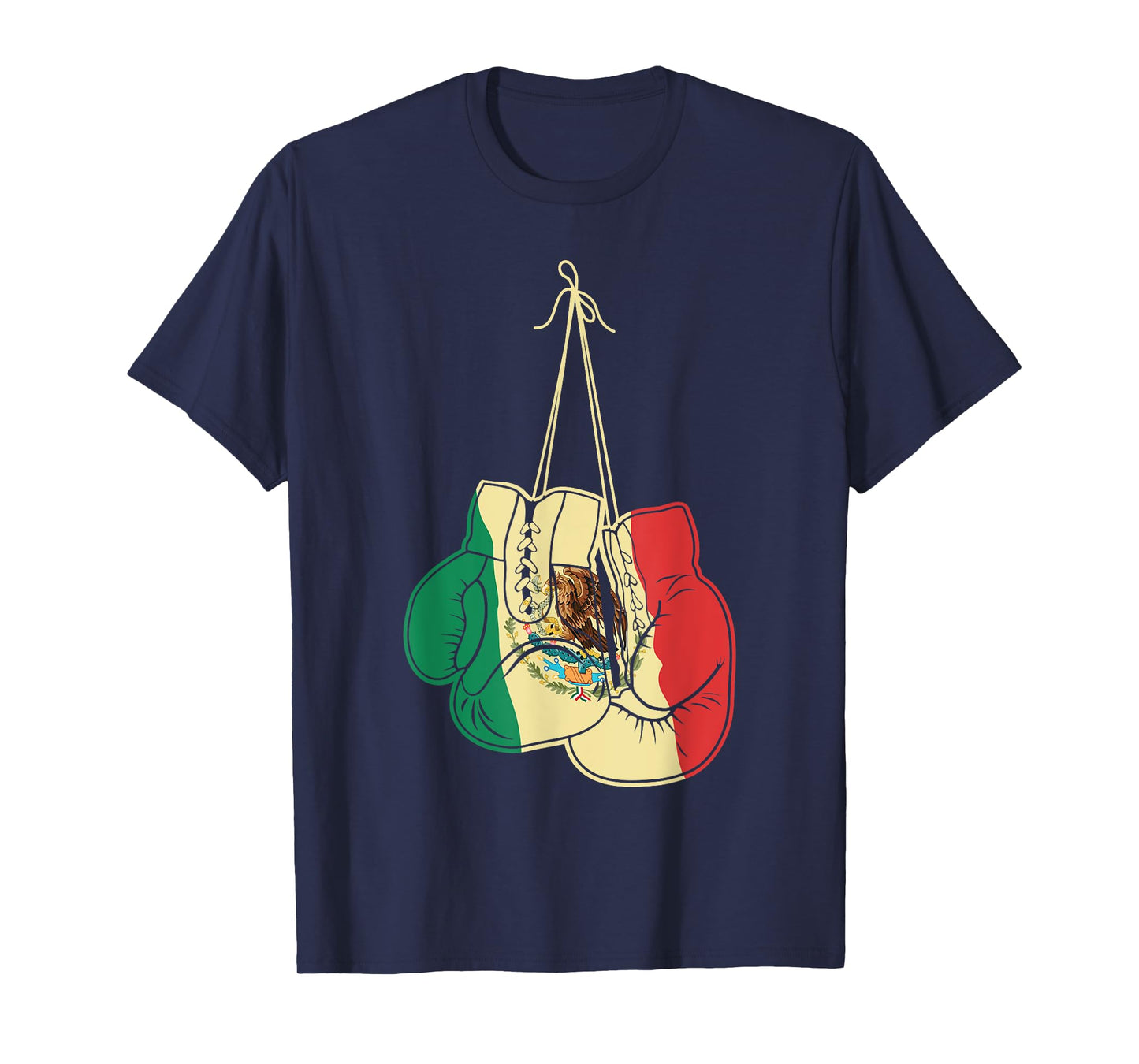 Boxing Gloves Mexican Flag Mexico Boxer Coach Gift T-Shirt
