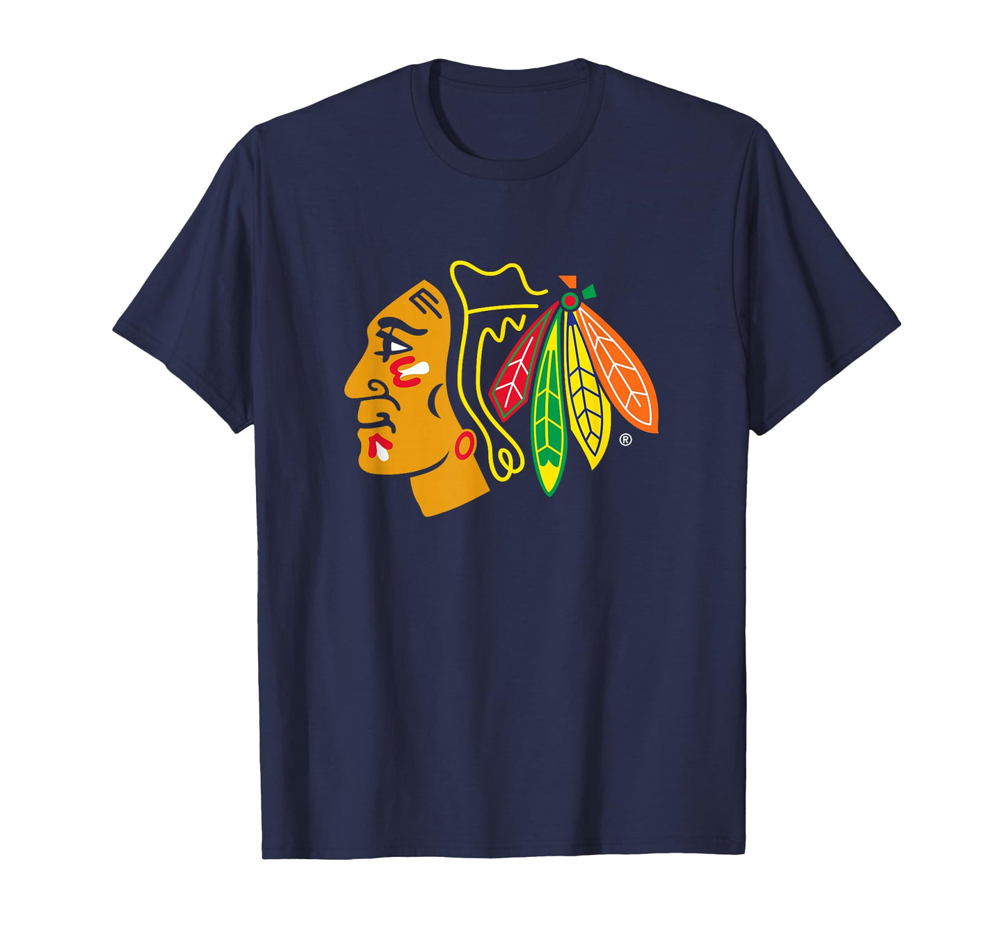 Chicago Blackhawks Icon Black Officially Licensed T-Shirt