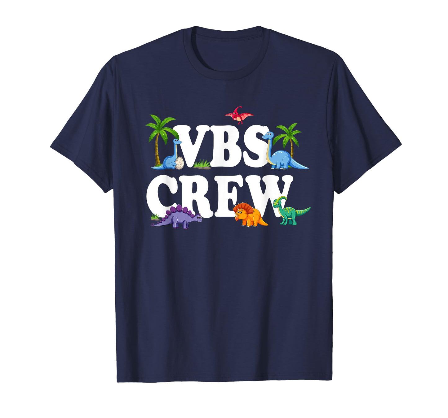 VBS Crew 2025 Vacation Bible School Dinosaur T-Shirt