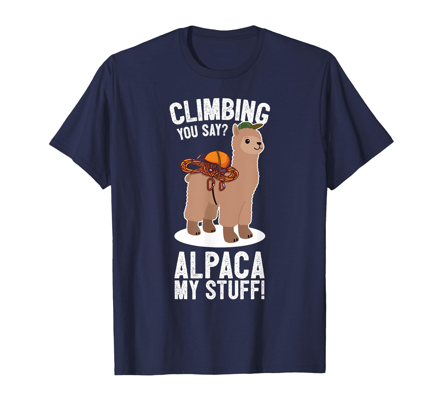 Rock Climber Mountain Bouldering I Alpaca Climbing Gear T-Shirt