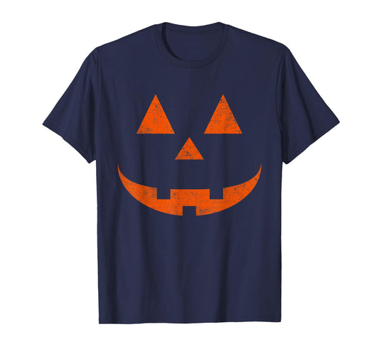 Vintage Pumpkin Face Jackolantern Jack O Lantern Halloween T-Shirt