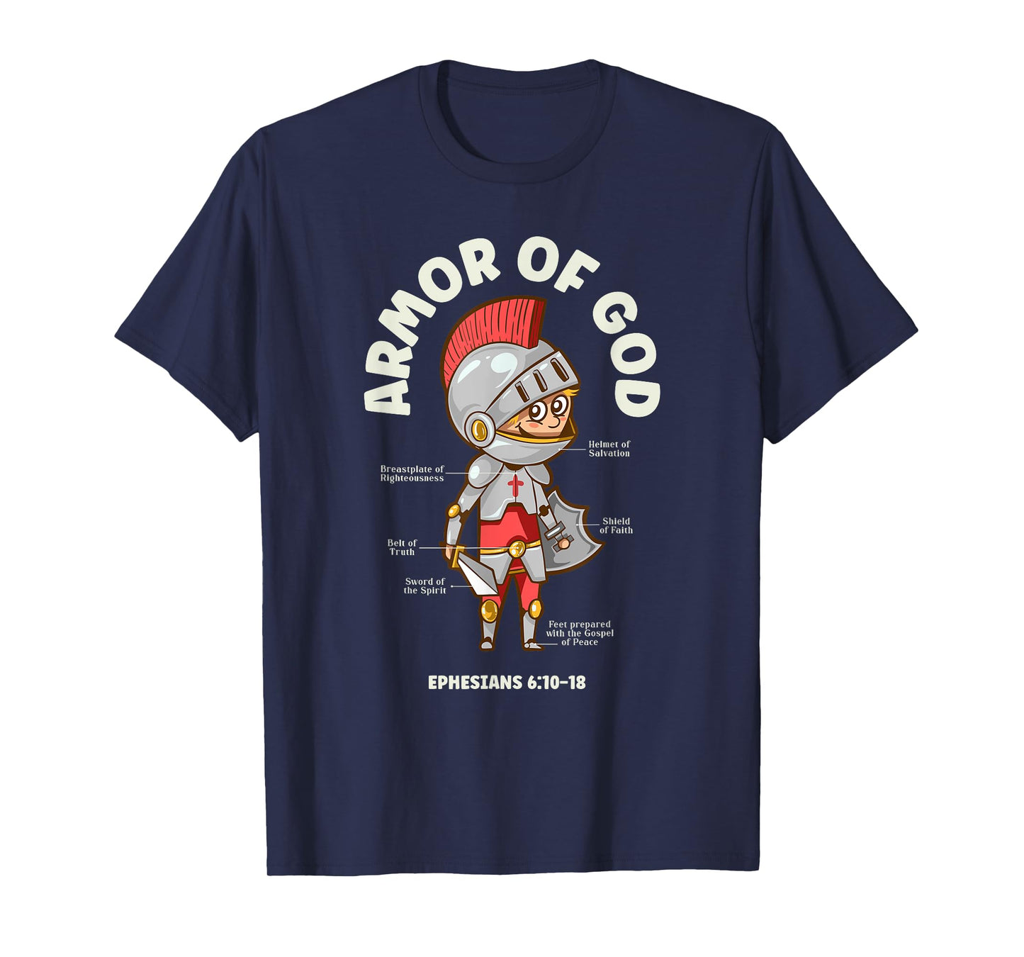 Christian Kids: Armor Of God - Bible Verses T-Shirt