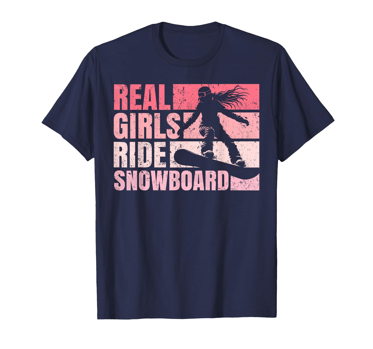 Snowboarding Snowboard Vintage Girl Ride Real Girls Ride T-Shirt