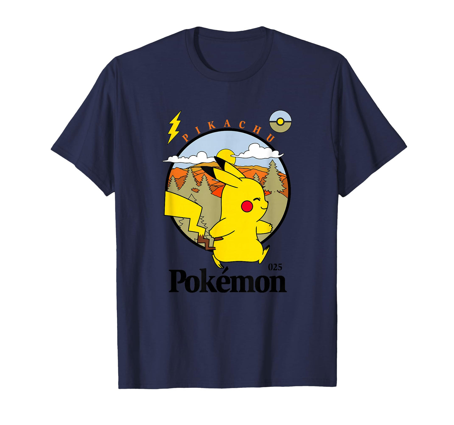 Pokémon Pikachu Outdoor Adventures Vintage Post Card T-Shirt
