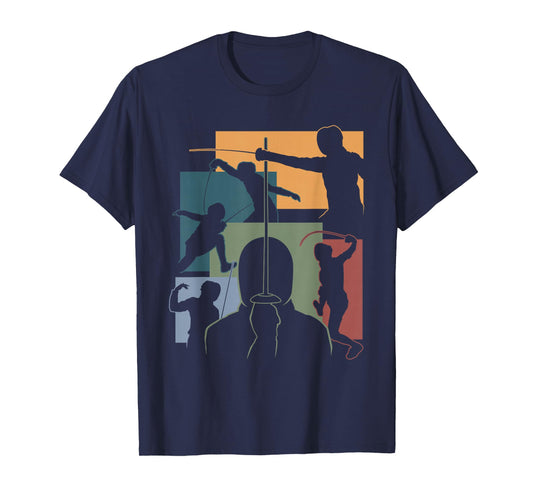 Funny Fencing Cool Fencer Swordfighter Swordfighting Outfit T-Shirt