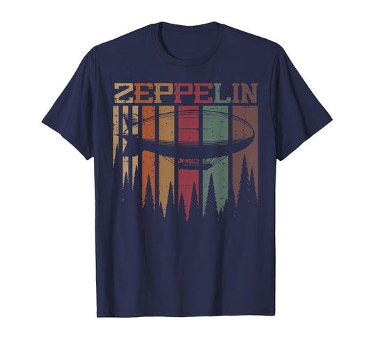 Zeppelin Retro Strips Vintage Airship Men Boys Kids Women T-Shirt