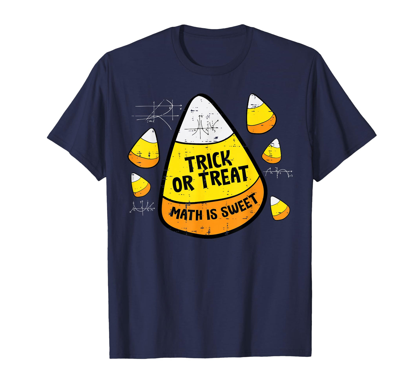 Halloween Candy Corn Math Sweet Trick Treat Men Women Kids T-Shirt