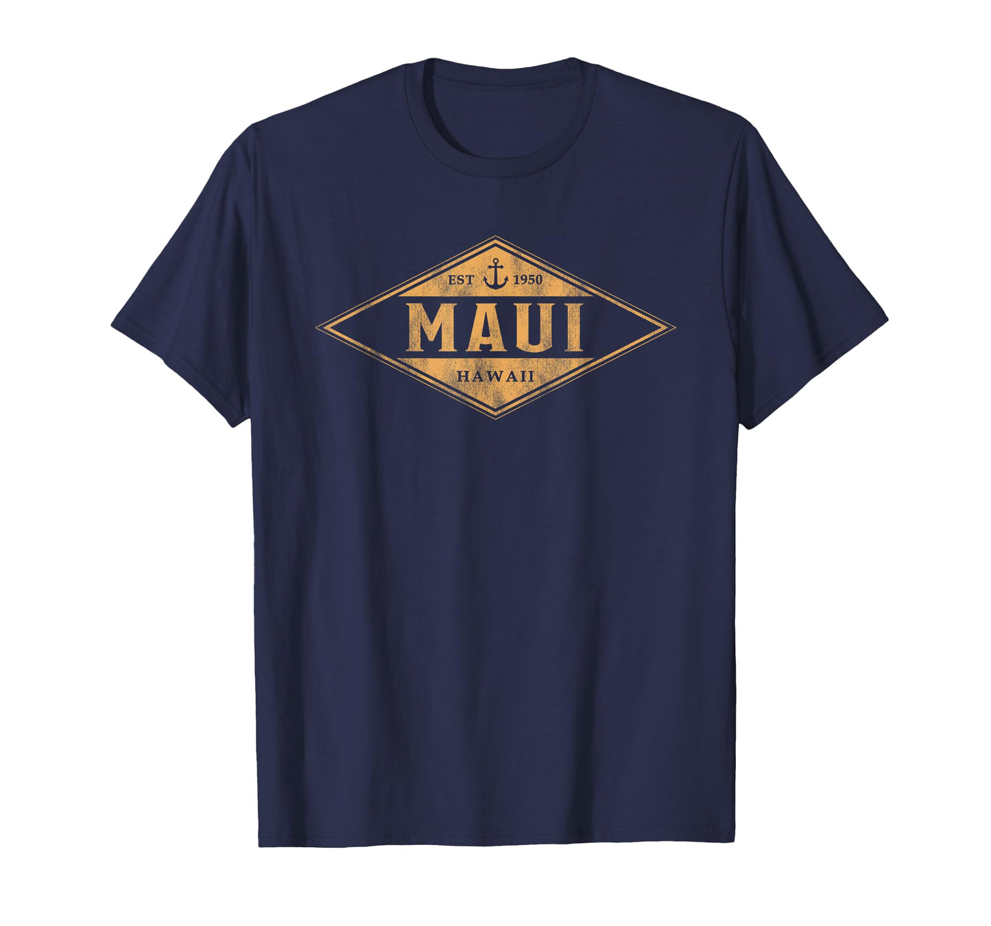 Maui Hawaii Souvenir Vacation Vintage Badge Mens Womens T-Shirt