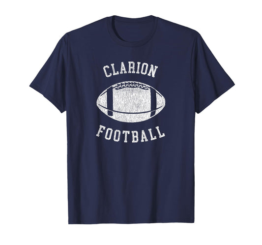 Clarion Football Distressed Vintage 80's Throwback Classic T-Shirt