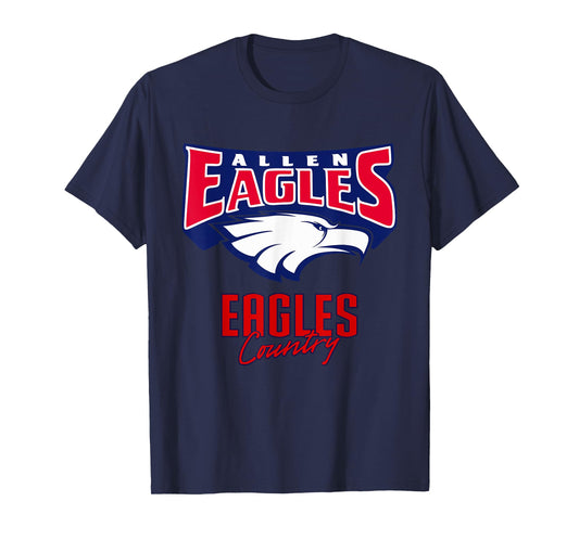Allen Eagles Logo Country HS T-Shirt