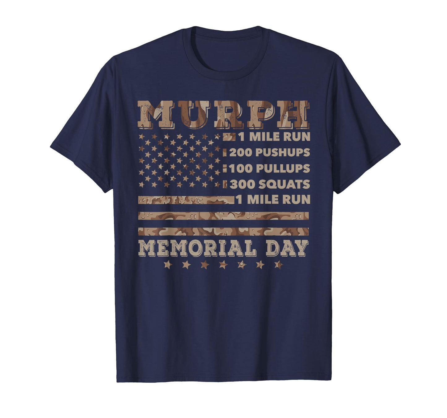 Murph 2021 Workout Challenge American Memorial Day Murph T-Shirt