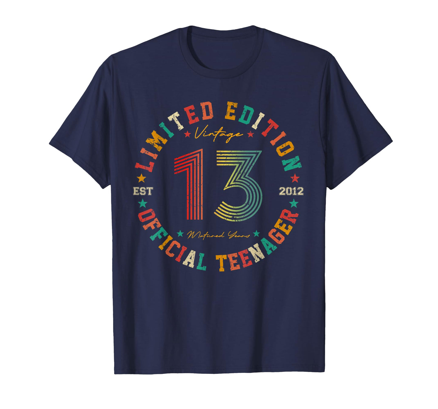 Official Teenager 13 Year Old Gifts Vintage 13th Birthday T-Shirt