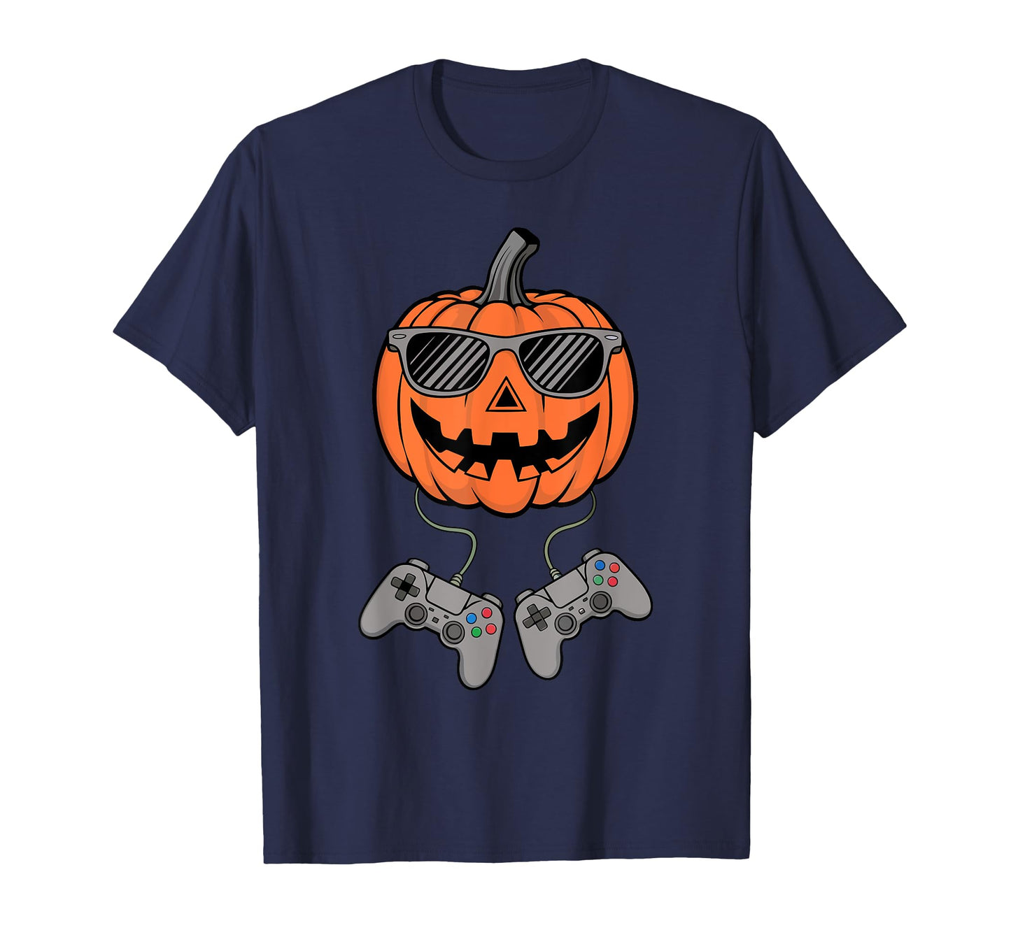 Halloween Jack O Lantern Gamer Boys Kids Men Funny Gaming T-Shirt
