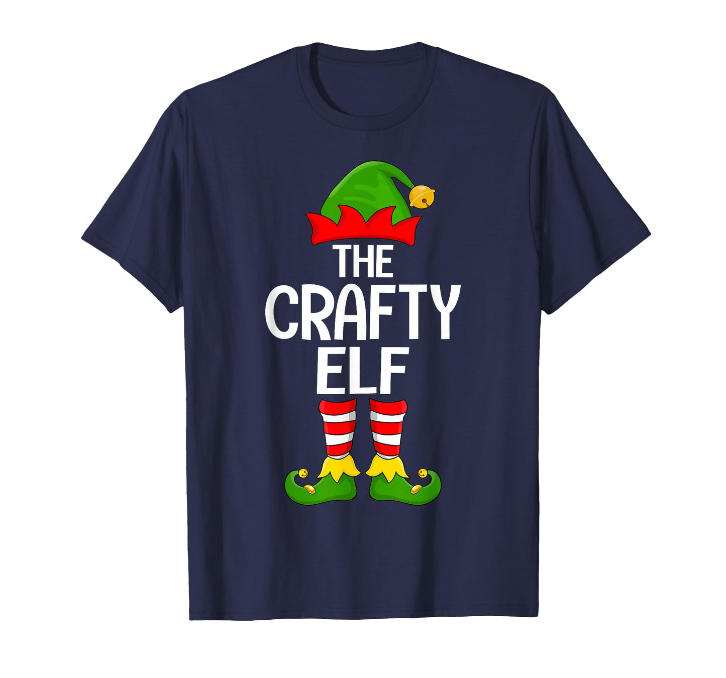 Crafty Elf Xmas Matching Family Elf Squad Christmas T-Shirt