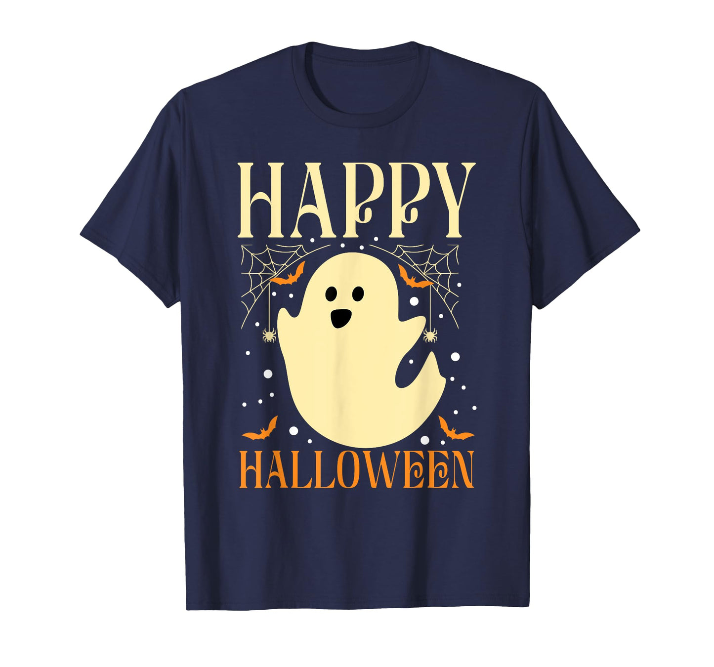 Happy Halloween Ghost Cute Spooky Boo Adults Kids T-Shirt