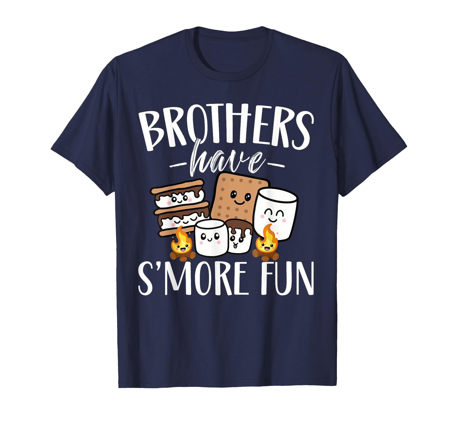 Brothers Have Smore Fun Funny Kawaii Smores Camping kids T-Shirt