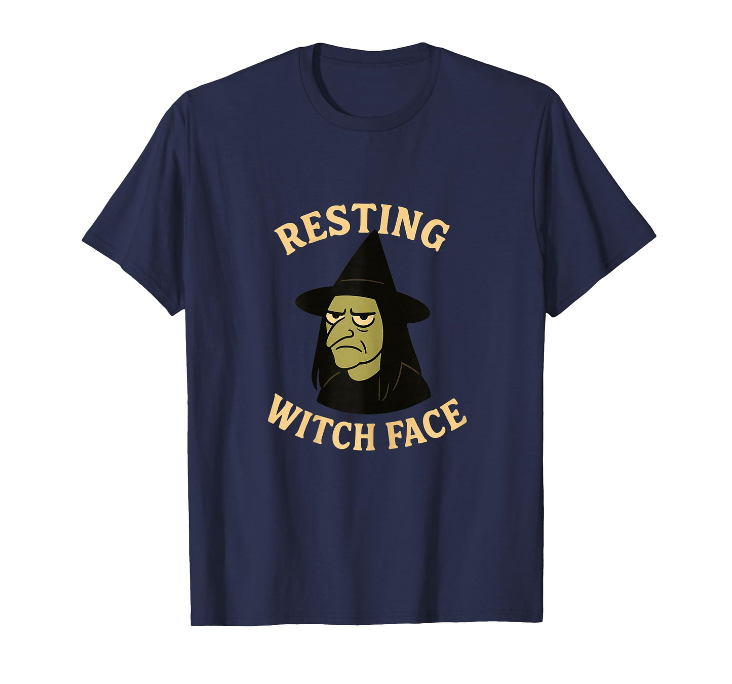 Resting Witch Face – Funny Grumpy Witch Halloween Graphic T-Shirt