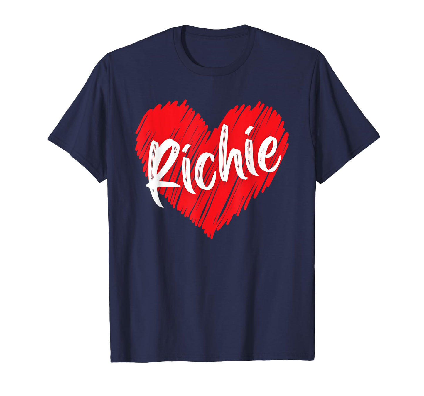 I Love Richie Heart Personalized Name Richie T-Shirt