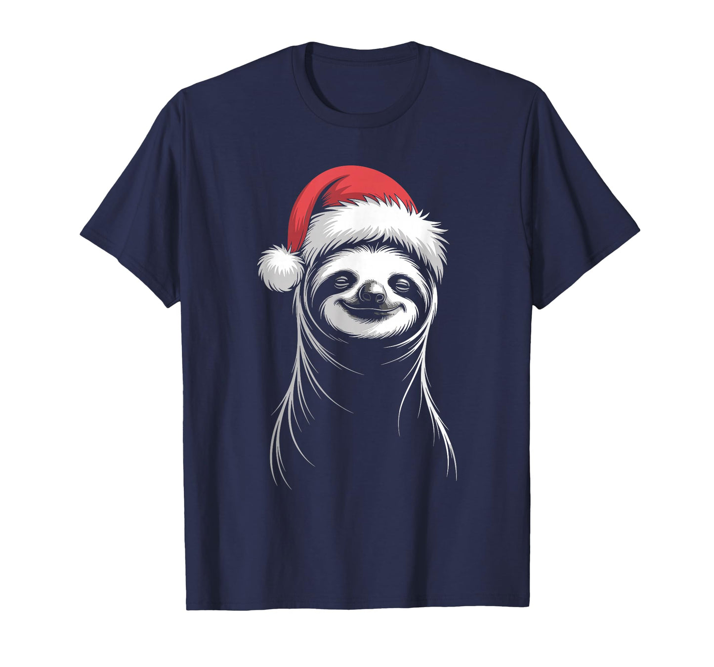 Sloth Santa Hat Christmas Xmas for Men Women T-Shirt