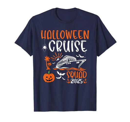 Halloween Cruise Squad 2025 Holiday Trip Family Matching T-Shirt
