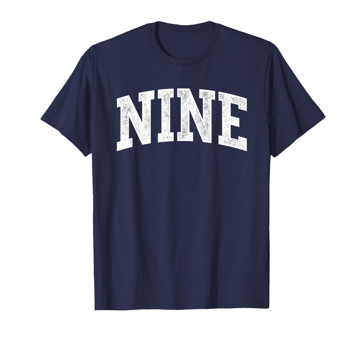 Nine Minimalist 9th Birthday Design 9-Year-Old T-Shirt