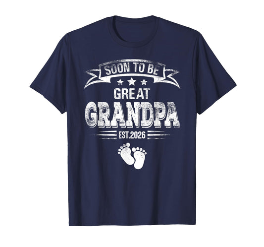 Soon to be great Grandpa est. 2026 Expecting Father T-Shirt
