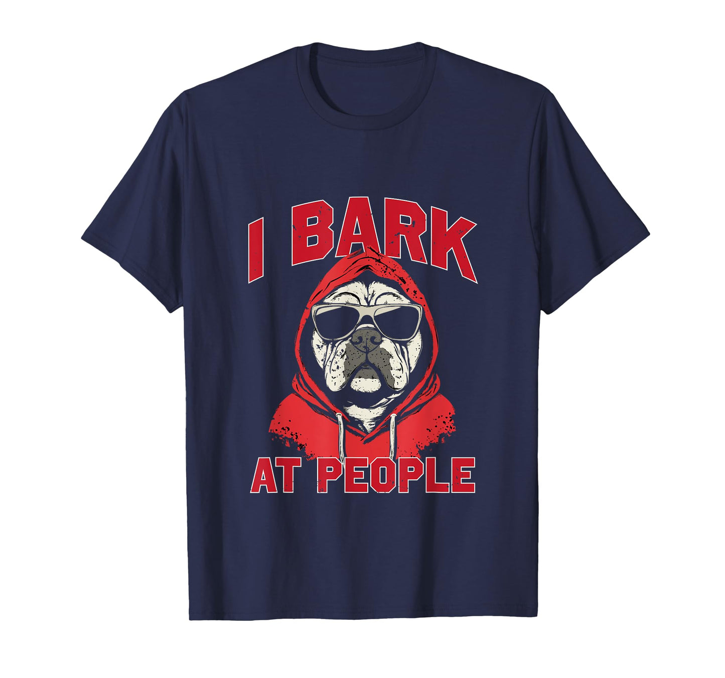 I Bark At People Tee - Funny Georgia Fan Merch T-Shirt