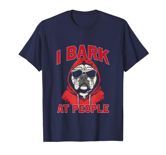 I Bark At People Tee - Funny Georgia Fan Merch T-Shirt