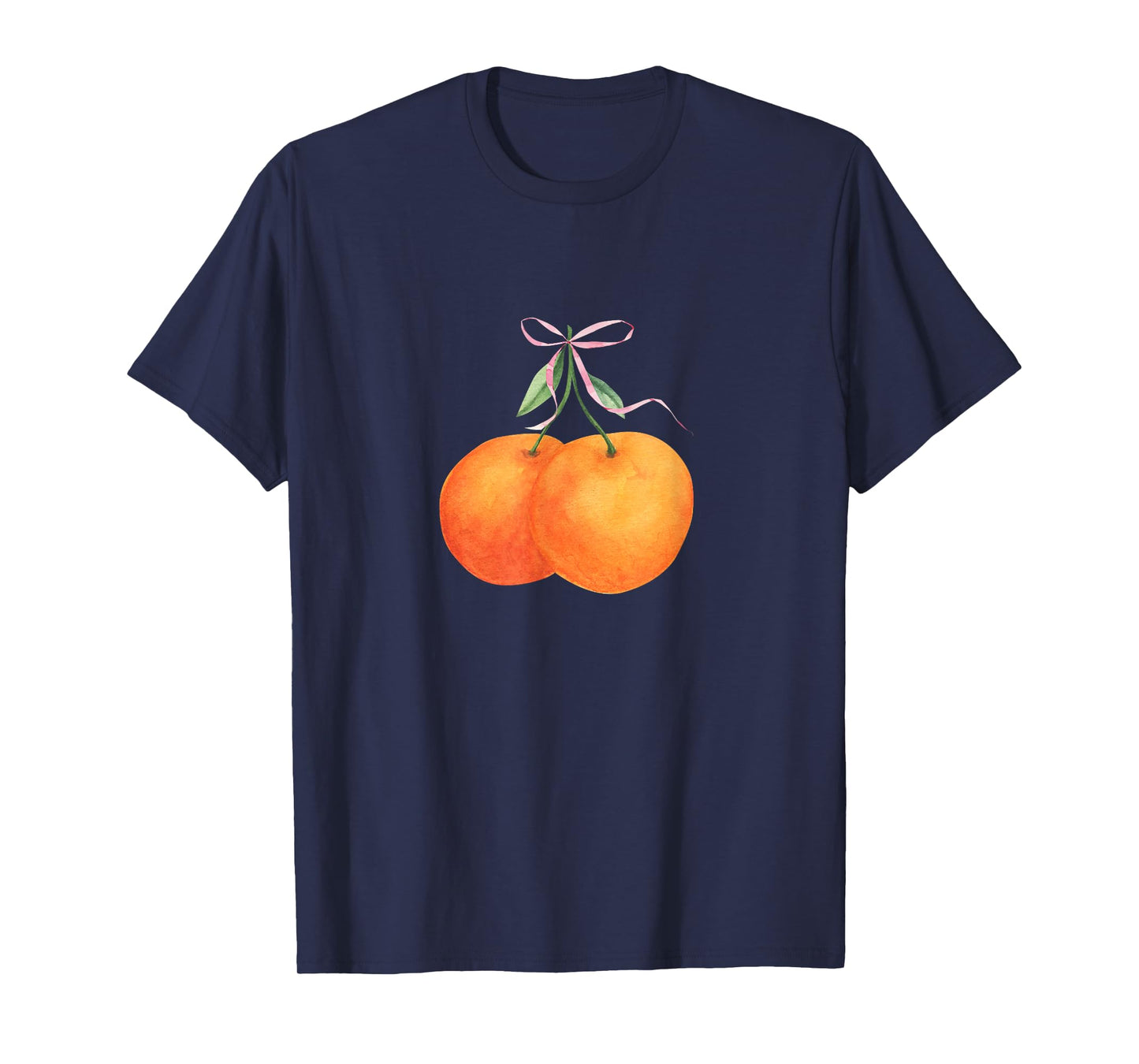 Vintage Orange fruit coquette bow Oranges Boho Y2K bows T-Shirt