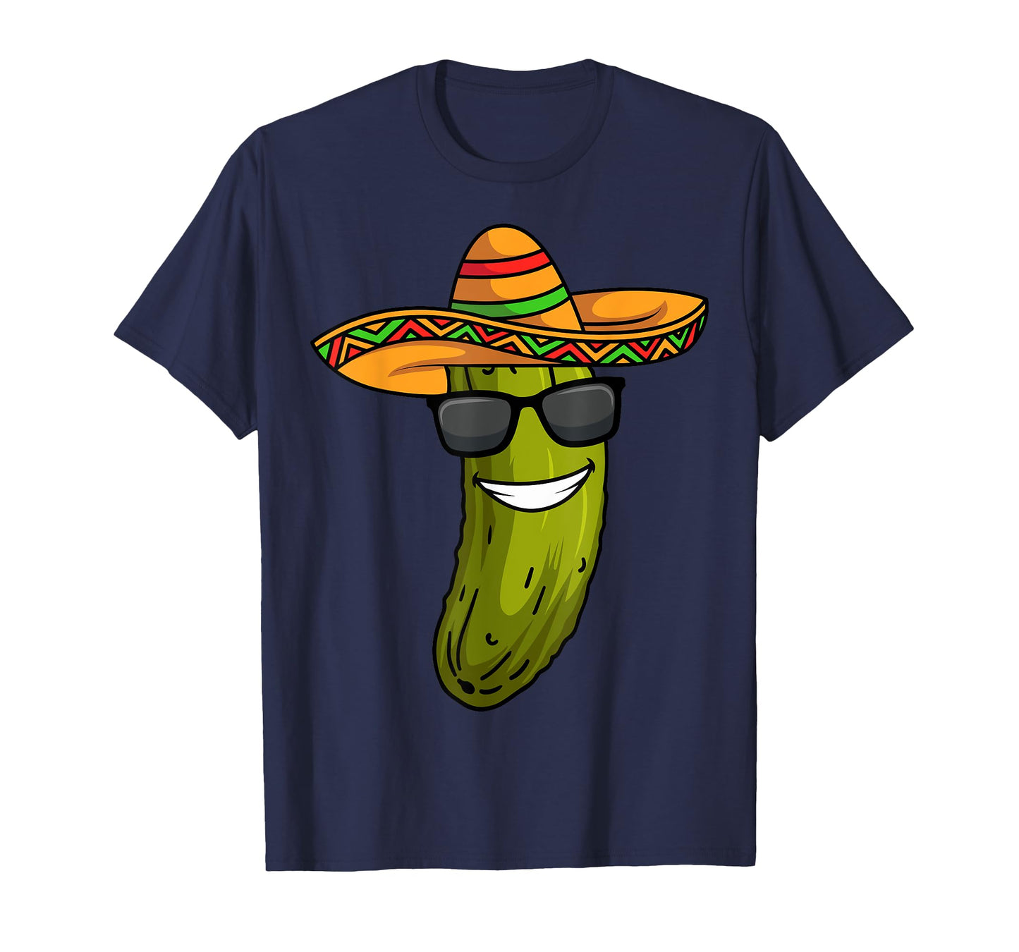 Cucumber Pickle Sombrero Costume Funny Mexican T-Shirt
