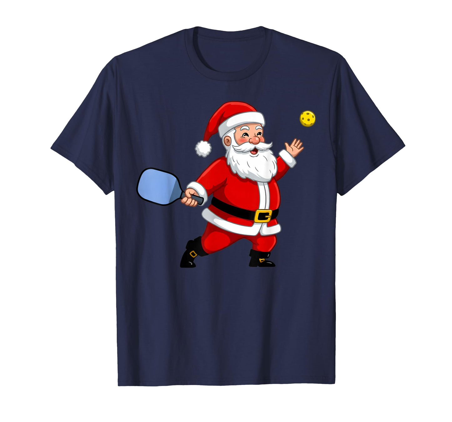 Christmas Pickleball Player Santa Xmas Boys Girls Men Kids T-Shirt