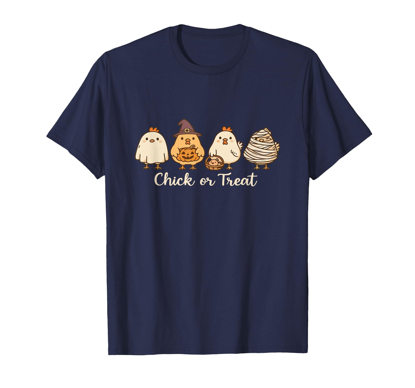 Chick or Treat Halloween Chicken Ghost Spooky Chicken Lover T-Shirt