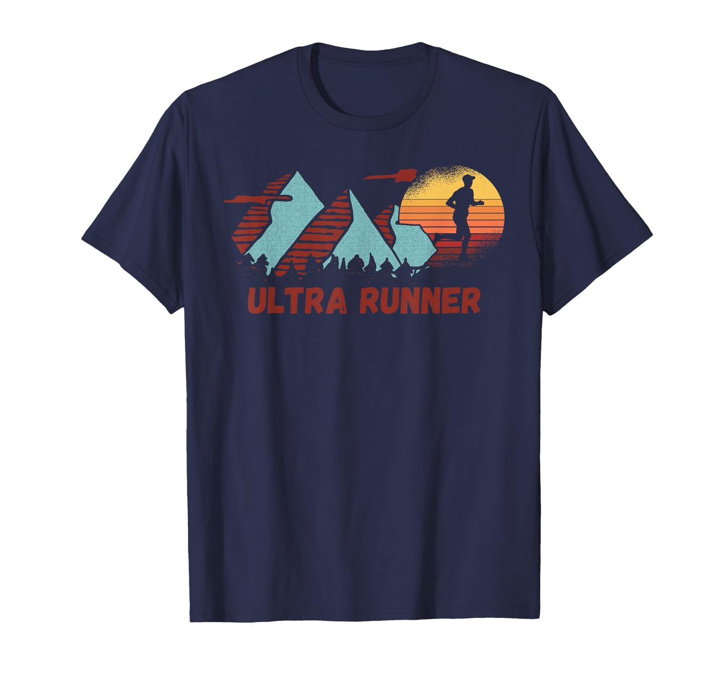 Ultra Runner Vintage Retro Runners Marathon Running Gym T-Shirt