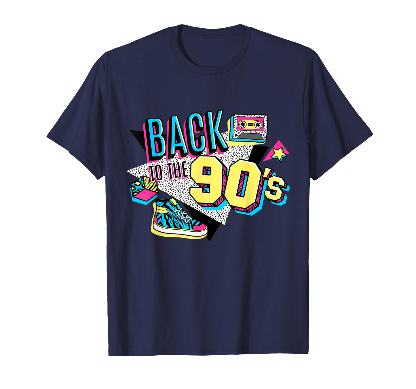 Men's Women's Kids Vintage Retro Back To 90's Graphic Design T-Shirt