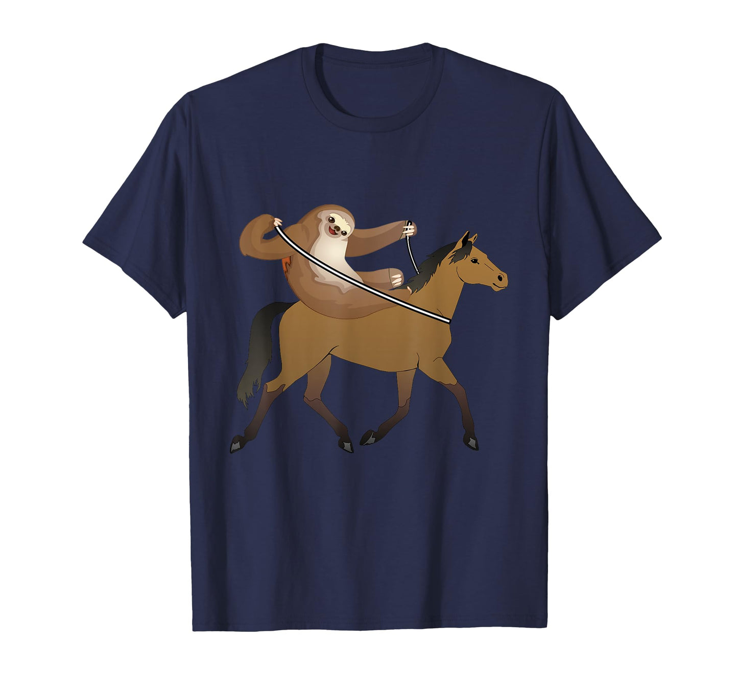Funny Sloth Riding Horse For Sloths Costume Lover Gift tee T-Shirt