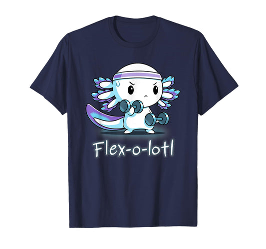 Flex-O-Lotl Weightlifting Axolotl Gym Work Out Fift T-Shirt