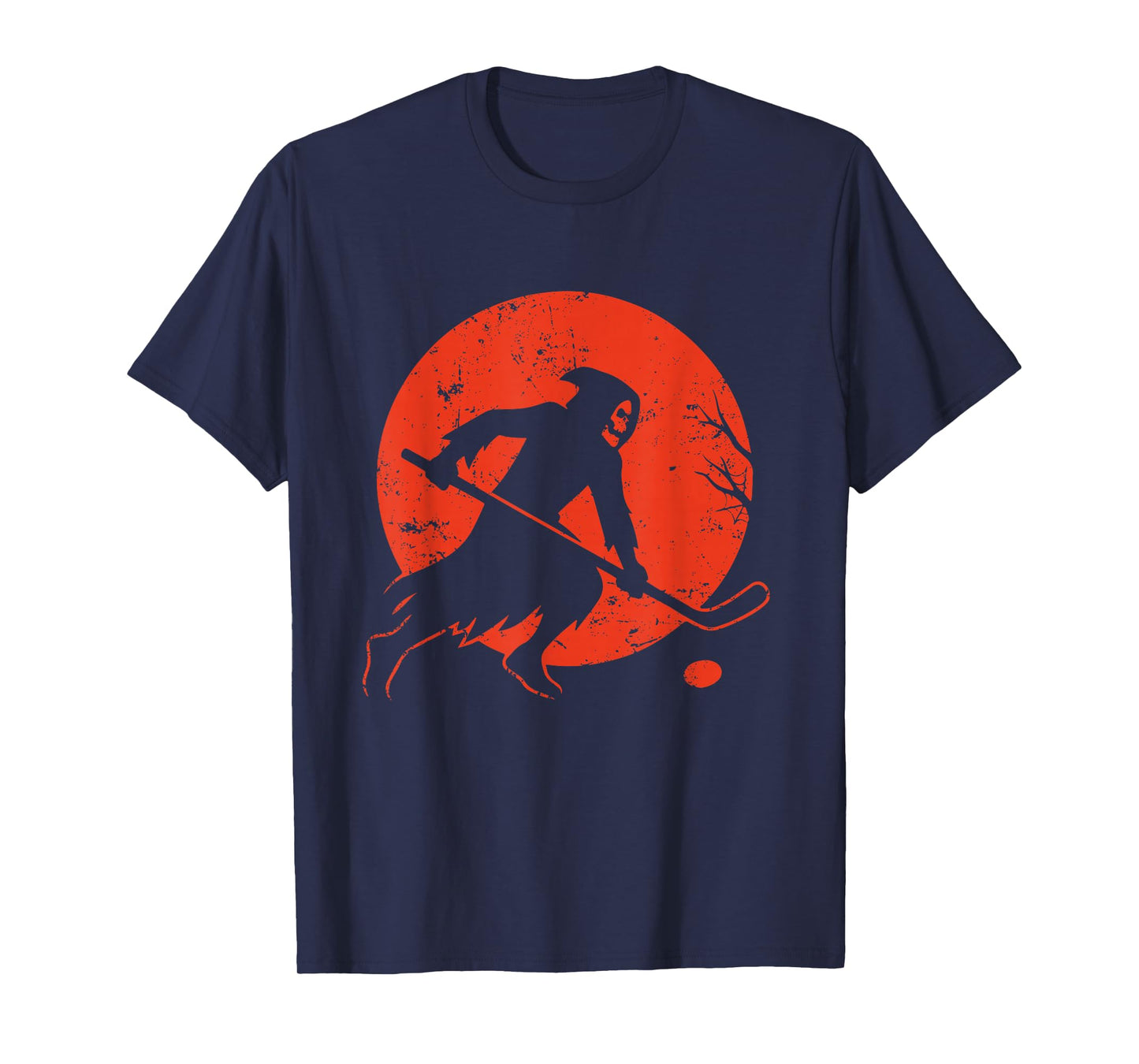 Reaper Hockey Under Moon T-Shirt