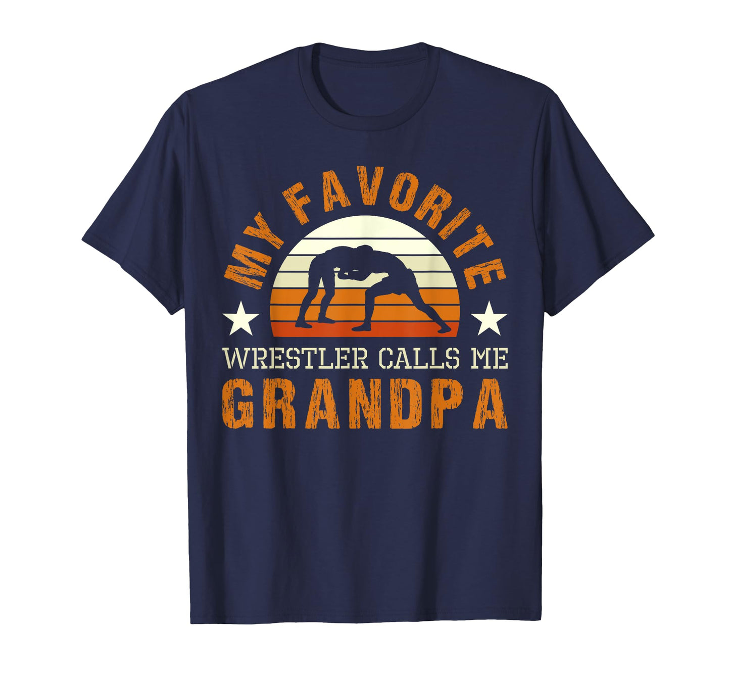 My Favorite Wrestler Calls Me Grandpa Wrestling Coach T-Shirt