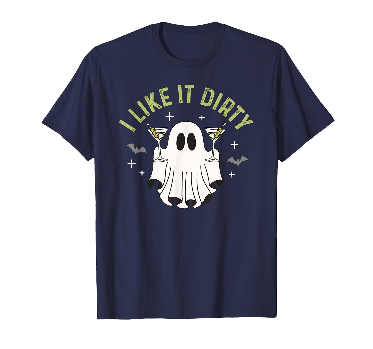 I Like It Dirty Halloween Dirty Martini Ghost T-Shirt