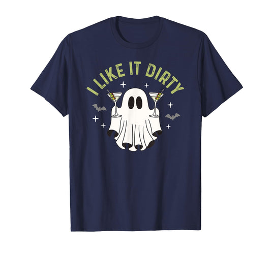 I Like It Dirty Halloween Dirty Martini Ghost T-Shirt